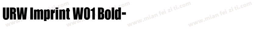 URW Imprint W01 Bold字体转换